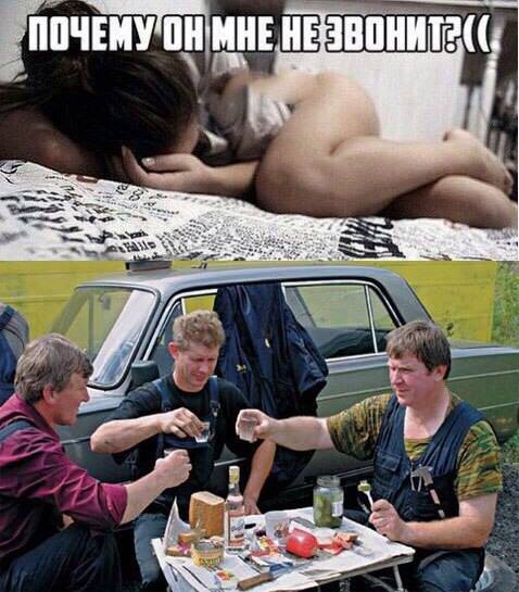 у кого-то голова болит, кто-то пьёт за прекрасных дам...