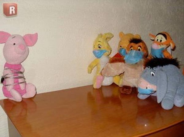 Свинья чихнула...