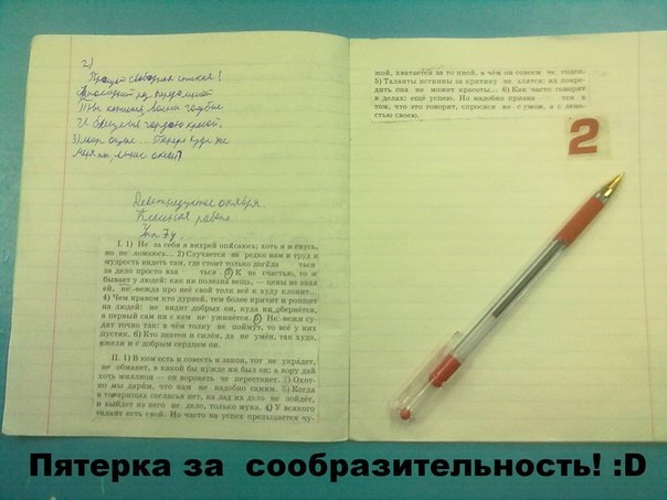 Пятерка за сообразительность